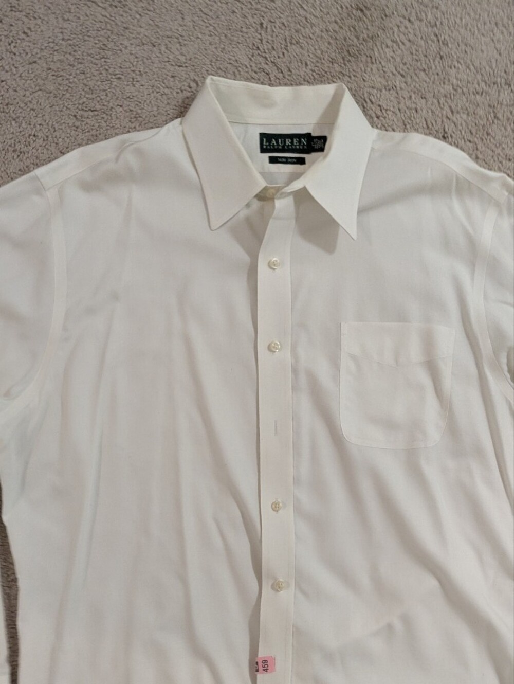 Lauren Ralph Lauren Men's White Point Collar Dress Shirt